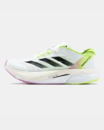 Adidas Adizero Boston 12 White Black Green Pink