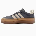 Adidas Gazelle Bold Grey Beige White Gum - Зображення 4