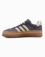 Adidas Gazelle Bold Grey Beige White Gum