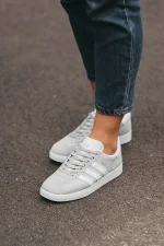 Adidas Gazelle White Grey - Зображення 7