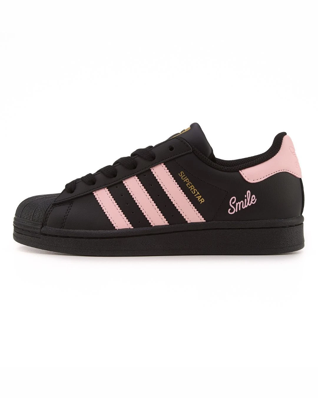 adidas-superstar-smile-core-black-pink-foam-55812779341902 Adidas Superstar Smile Core Black Pink Foam - Зображення 1
