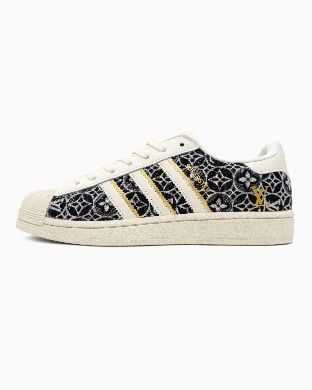 adidas-superstar-x-louis-vuitton-beige-black-69415902390446 Adidas Superstar x Louis Vuitton Beige Black - Зображення 1