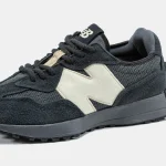 New Balance 327 Black Grey Cream - Зображення 6