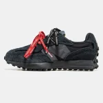 New Balance 327 Double Laces Black Grey