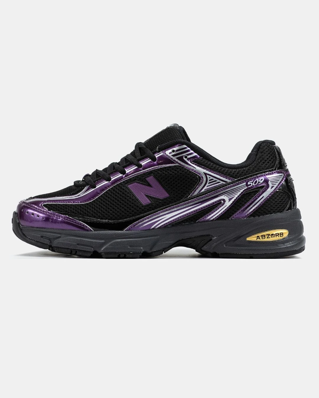 new-balance-509-black-purple-silver-46803909447684 New Balance 509 Black Purple Silver - Зображення 1