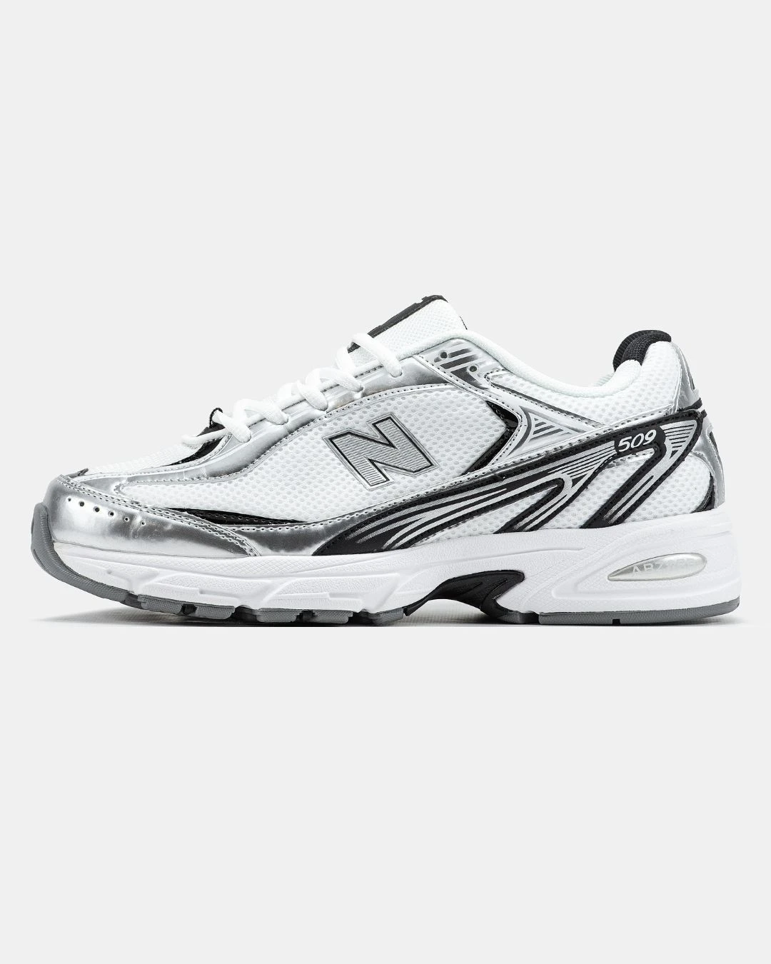 new-balance-509-white-silver-78775040600581 New Balance 509 White Silver - Зображення 1