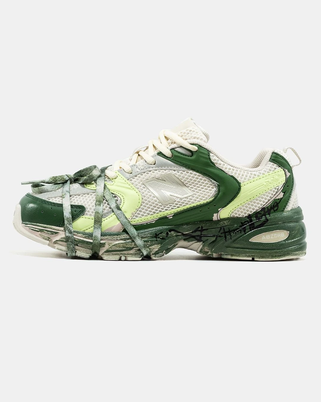 new-balance-530-custom-beige-green-19453867947712 New Balance 530 Custom Beige Green - Зображення 1