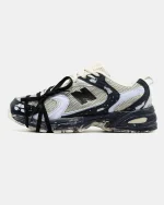 New Balance 530 Custom White Black Beige