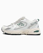 New Balance 530 White Silver Green