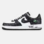 Nike Air Force 1 Low By Virgil Abloh White Black x Louis Vuitton - Зображення 4