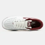 Nike Air Force 1 Low White Bugrundy - Зображення 7