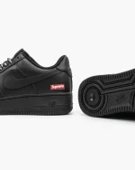 Nike Air Force 1 Low x Supreme Black Red - Зображення 7