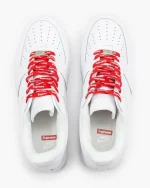 Nike Air Force 1 Low x Supreme White Red - Зображення 6