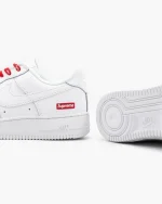 Nike Air Force 1 Low x Supreme White Red - Зображення 7