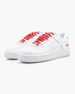 Nike Air Force 1 Low x Supreme White Red - Зображення 2
