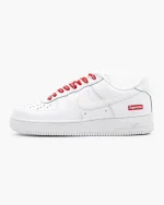 Nike Air Force 1 Low x Supreme White Red - Зображення 4