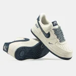 Nike Air Force 1 x Supreme Beige Blue - Зображення 2