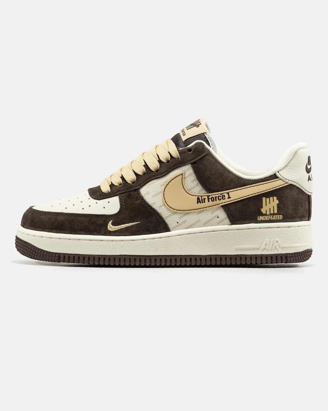 nike-air-force-1-x-undefeated-brown-beige-89660705535182 Nike Air Force 1 x Undefeated Brown Beige - Зображення 1