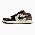 Nike Air Jordan 1 Low x Gucci Beige Brown Black