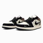 Nike Air Jordan 1 Low x Gucci Beige Brown Black - Зображення 2