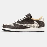 Nike Air Jordan 1 Low x Travis Scott x Louis Vuitton Brown - Зображення 4