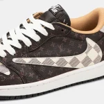 Nike Air Jordan 1 Low x Travis Scott x Louis Vuitton Brown - Зображення 5