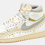 Nike Air Jordan 1 Retro x Union L.A White Beige Grey - Зображення 5