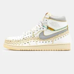 Nike Air Jordan 1 Retro x Union L.A White Beige Grey - Зображення 4