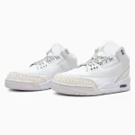 Nike Air Jordan 3 Retro White Silver - Зображення 2