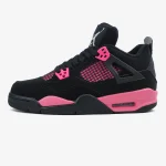 Nike Air Jordan 4 Black Neon Pink - Зображення 4