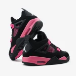 Nike Air Jordan 4 Black Neon Pink - Зображення 7