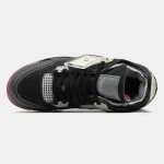 Nike Air Jordan 4 Retro Black Red Grey - Зображення 7