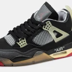Nike Air Jordan 4 Retro Black Red Grey - Зображення 6