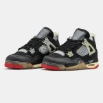 Nike Air Jordan 4 Retro Black Red Grey - Зображення 3