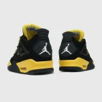 Nike Air Jordan 4 Retro Thunder Black Yellow - Зображення 6