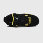 Nike Air Jordan 4 Retro Thunder Black Yellow - Зображення 4