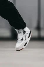 Nike Air Jordan 4 Retro White Black - Зображення 6