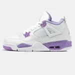 Nike Air Jordan 4 Retro White Purple - Зображення 4