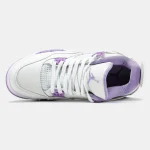 Nike Air Jordan 4 Retro White Purple - Зображення 6