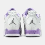 Nike Air Jordan 4 Retro White Purple - Зображення 8