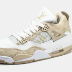 Nike Air Jordan 4 Retro x Louis Vuitton White Beige - Зображення 6