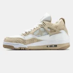 Nike Air Jordan 4 Retro x Louis Vuitton White Beige - Зображення 5