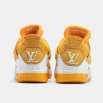 Nike Air Jordan 4 Retro x Louis Vuitton White Yellow - Зображення 9