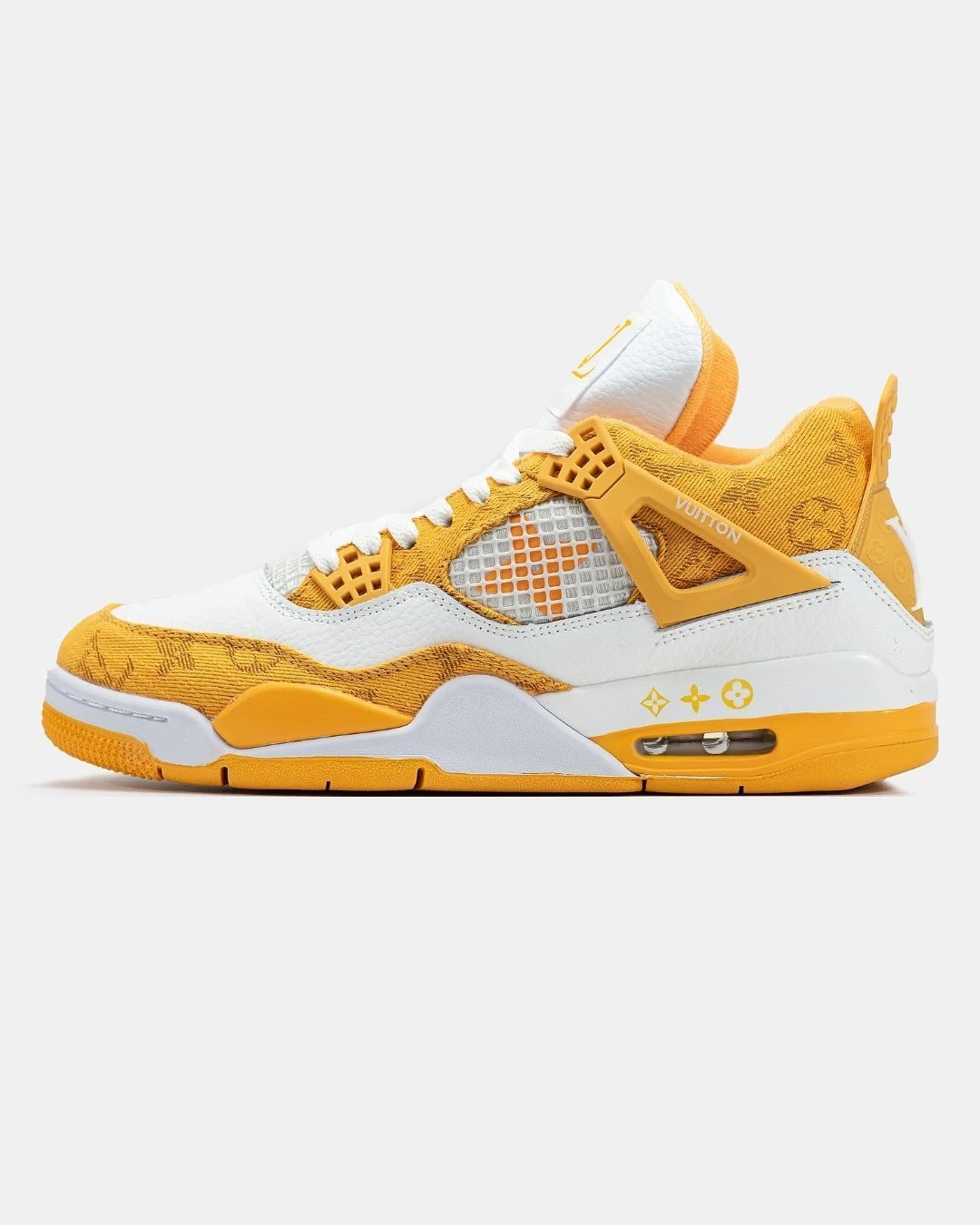 nike-air-jordan-4-retro-x-louis-vuitton-white-yellow-47397689617199 Nike Air Jordan 4 Retro x Louis Vuitton White Yellow - Зображення 1