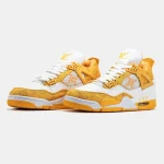 Nike Air Jordan 4 Retro x Louis Vuitton White Yellow - Зображення 3