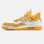 Nike Air Jordan 4 Retro x Louis Vuitton White Yellow - Зображення 5