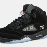 Nike Air Jordan 5 x PSG Paris Saint-Germain Black - Зображення 6