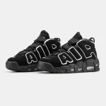 Nike Air More Uptempo Black White - Зображення 3
