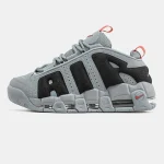 Nike Air More Uptempo Low Dark Grey Light Crimson