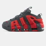 Nike Air More Uptempo Low Dark Grey Light Crimson